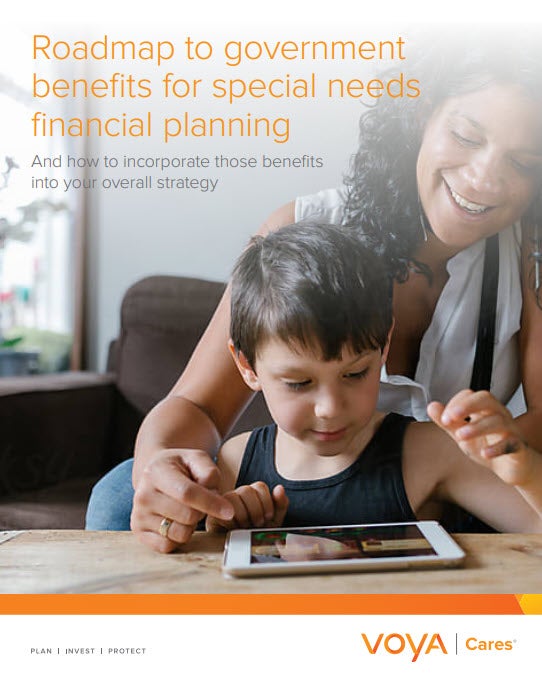 Preview of front page of the roadmap to government benefits for special needs financial planning article.
