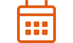 Orange calendar icon
