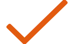 Orange checkmark icon