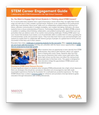 STEM Career Engagement Guide for the High School Classroom
