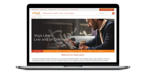A screen shot of Voya Learn.