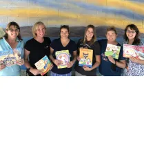 Voya Unsung Hero grant winners Voya Unsung Hero grant winners Jacki Angus, Hillarie Jones, Sarah Verbeek, Lisa Frost, Tami Mothershed and Jeni Protain