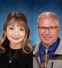 Katherine Gardiner and Lee Brown