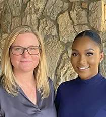Karen Kratz and Edidiong Utuk